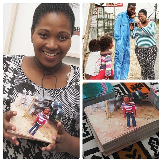 This is Aviwe Dalingozi. I took the photo of Aviwe photographing the girls as a passerby looked on, not knowing it would become her postcard photo. Photos by Andrea Rees