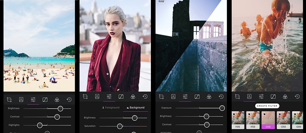 best photo editing app - darkroom