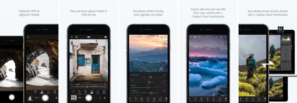 Lightroom Mobile Editing App