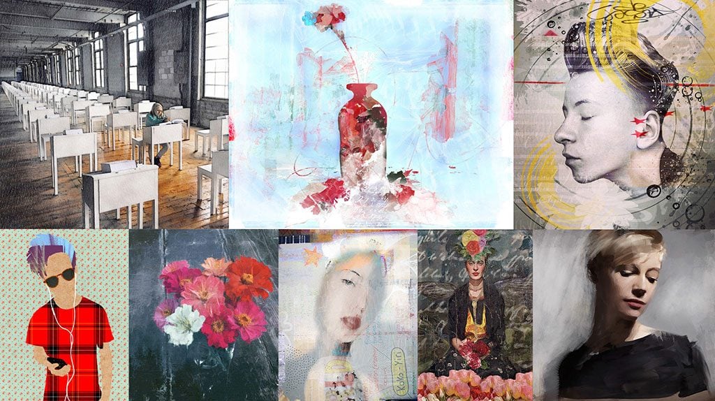 How Nicki Fitz-Gerald Created The iColorama Creative Course 1 Collage by Nicki Fitz-Gerald & Sussan Tuttle