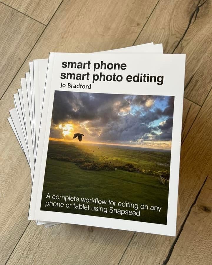 smart phone, smart photo editing book by Jo Bradford