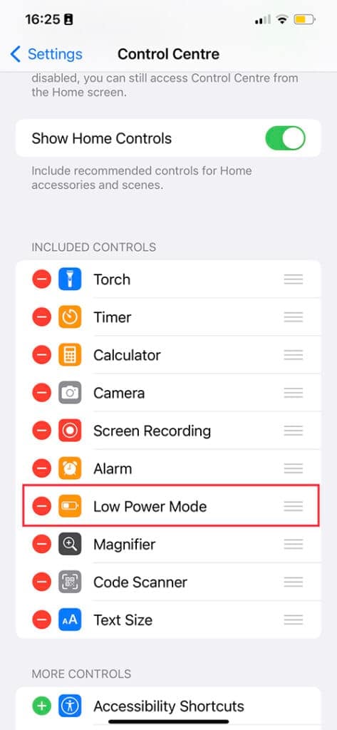 Preserve Battery Life on an iPhone - low power mode