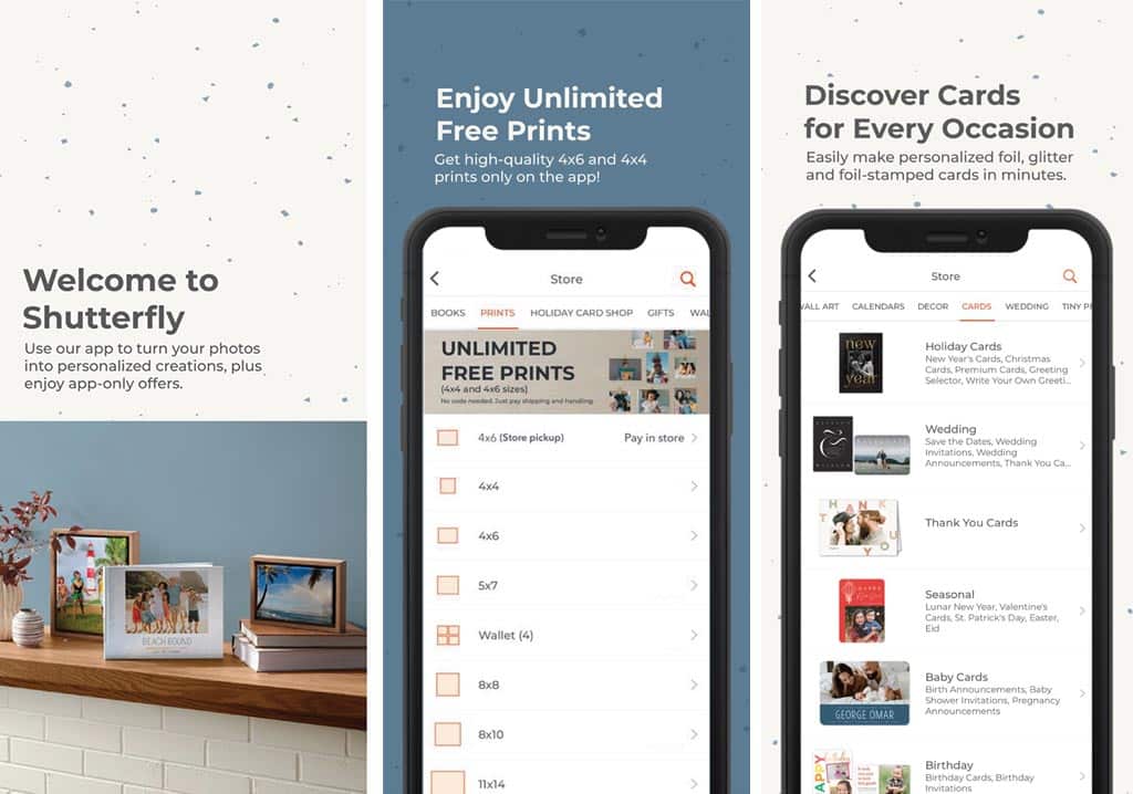 Shutterfly - best photo printing app